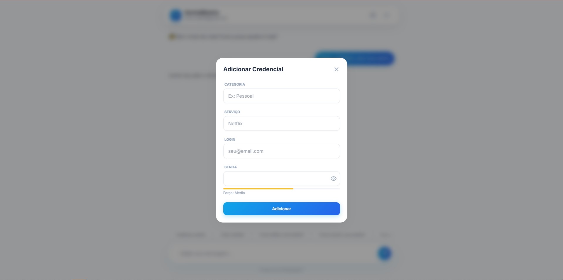 Senha Mestra - Segurança